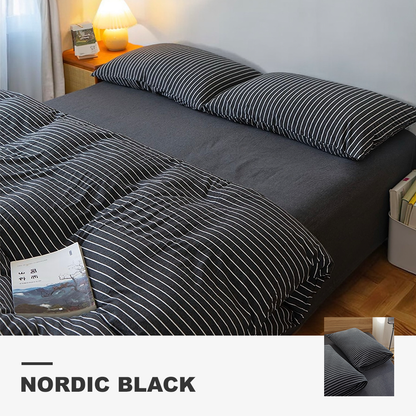 ชุดเครื่องนอน สไตล์ญี่ปุ่น สีดำ (Nordic Black)